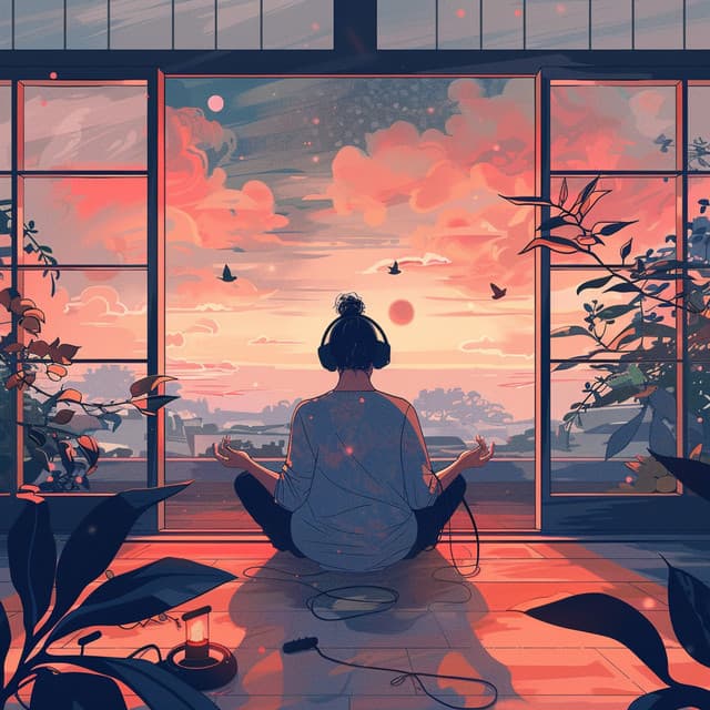 Meditation Lofi Hues: Rhythmic Silence Flow - Lofi Hop-Hop beats