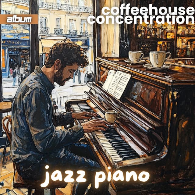 Jazz Piano - Coffeehouse Concentration French Jazz Piano Music for Deep Focus, Studying and Relaxation - Jazz Cafe Study and Focus