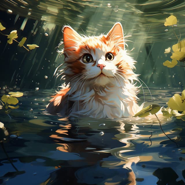 Melodías Felinas: Música Y Olas Del Mar Para Gatos - Música de noche de paz