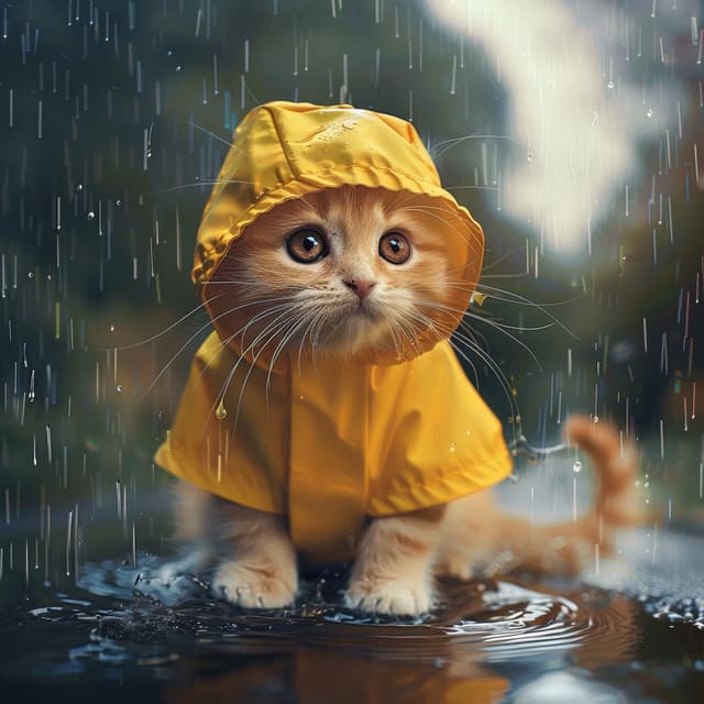 Ronroneo Junto Al Trueno: Sonidos Serenos Para Gatos - Gato tranquilo