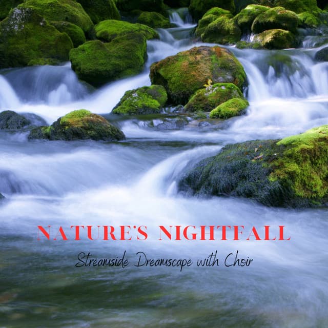 Nature's Nightfall: Streamside Dreamscape with Choir - Stereo Creek