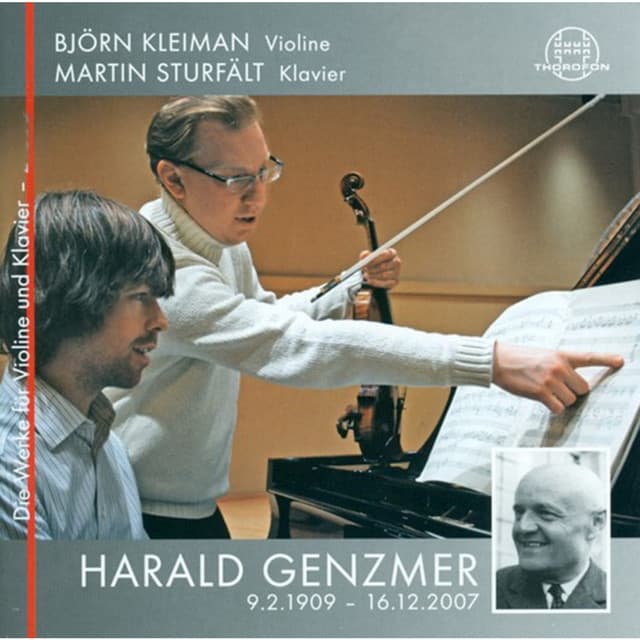 Harald Genzmer: Die Werke für Violine und Klavier - Harald Genzmer