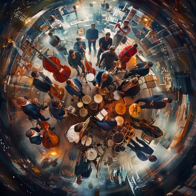 Orquesta de jazz de cena de lujo suave