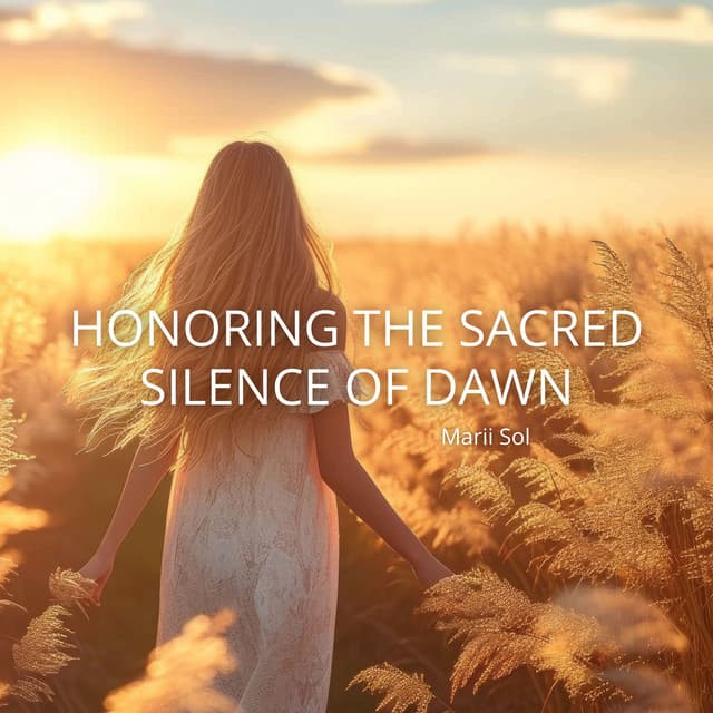 Honoring the Sacred Silence of Dawn - Marii Sol