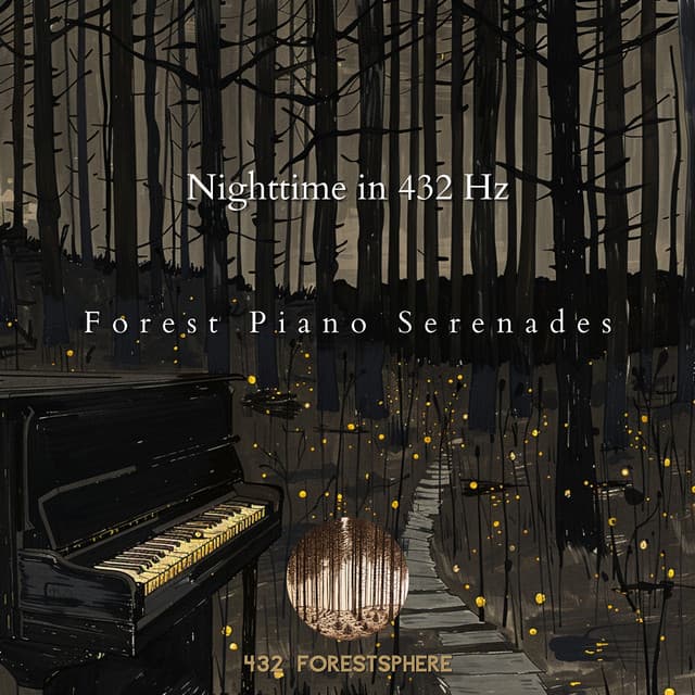 Nighttime in 432 Hz: Forest Piano Serenades - 432 Forestsphere
