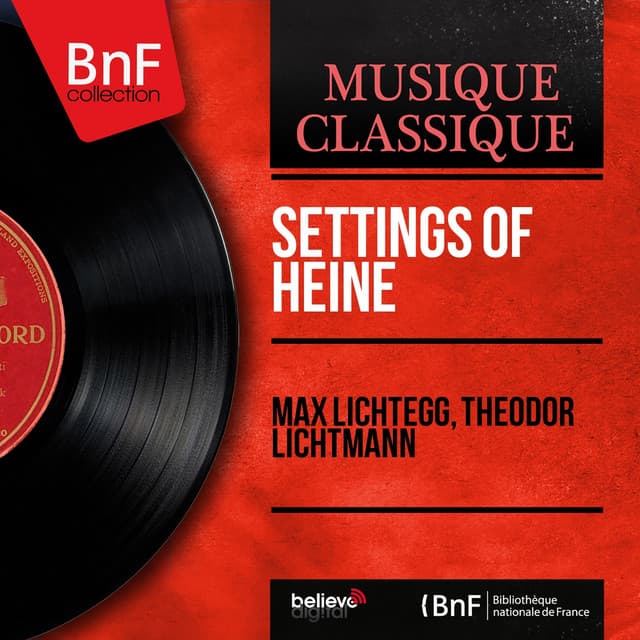 Settings of Heine - Max Lichtegg