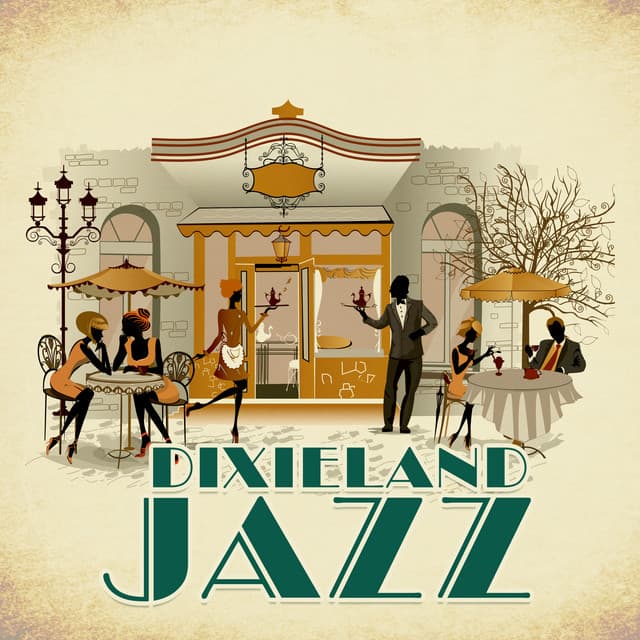 Dixieland Jazz: Vinyl Backdrop in the Paris Cafe, A Lovely Day for Meeting, Soft Jazz Instrumental - Paris Restaurant Piano Music Masters