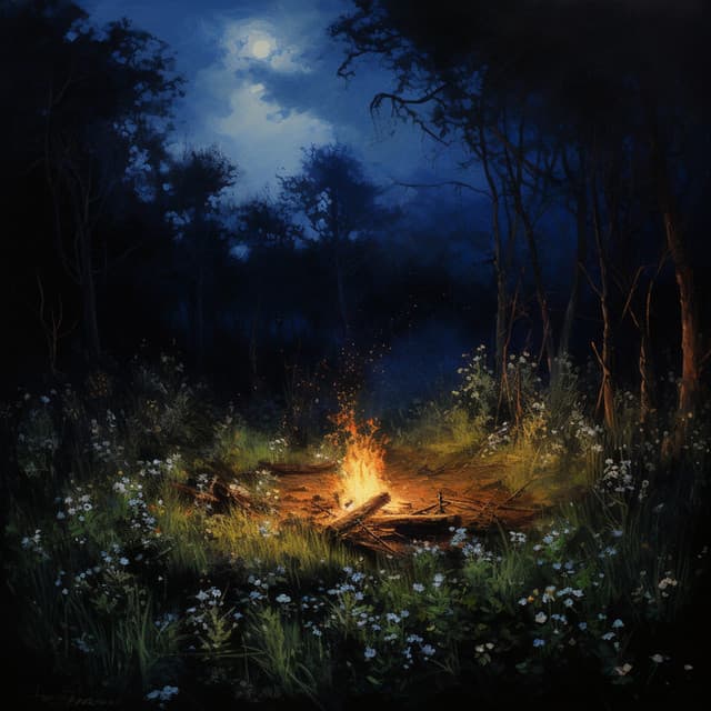 Soothing Firelight in the Forest: Sleepy Nights - Nature Vibrations