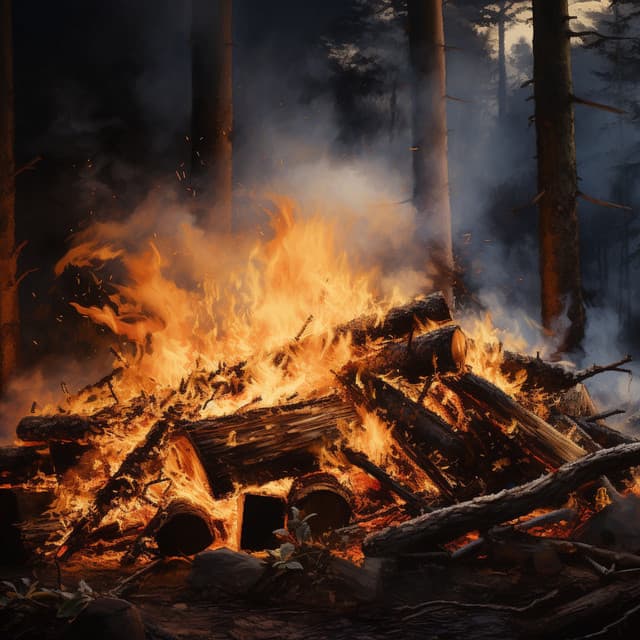 Melodías De Meditación Con Brasas: Sinfonía De Llamas Armónicas - Música de la naturaleza Canciones de la naturaleza