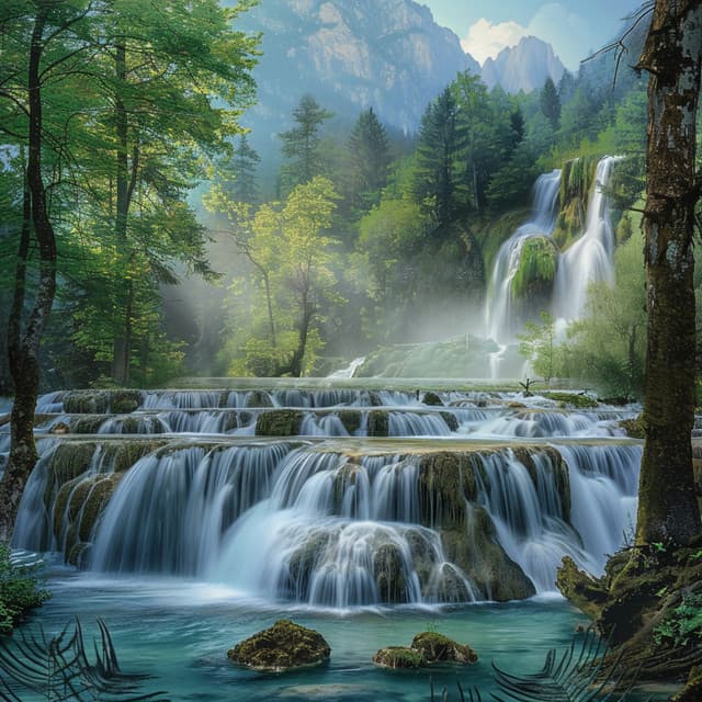 Corriente De Concentración: Sonidos De Agua Para Un Trabajo Enfocado - Música de estudio de relajación