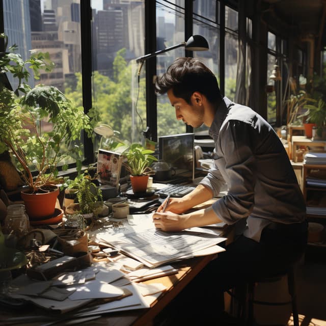 Lluvia En La Oficina Serenidad: Concentración Y Fluidez - Grabaciones relajantes de la Naturaleza