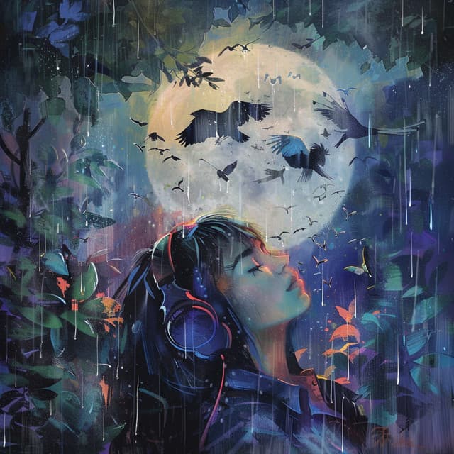 Rain's Gentle Breeze: Binaural Birds Relaxation - 92 88 Hz - Binaural Beats Pure