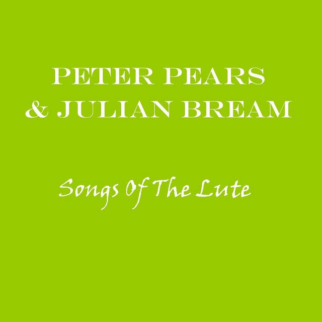 Songs Of The Lute - Sir Peter Pears