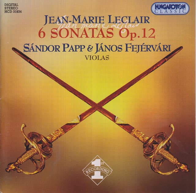 Leclair: Second Livre De Sonates, Op. 12 - Jean-Marie Leclair