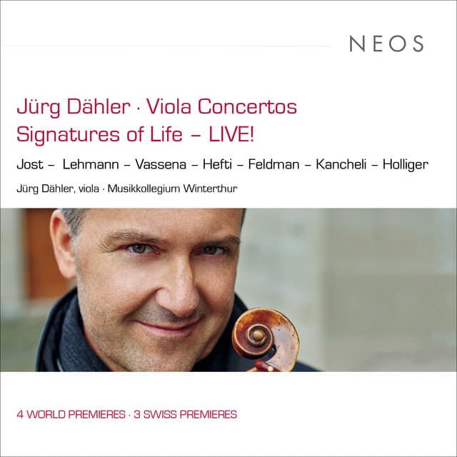 Jürg Dähler · Viola Concertos / Signatures of Life – LIVE! - Jürg Dähler