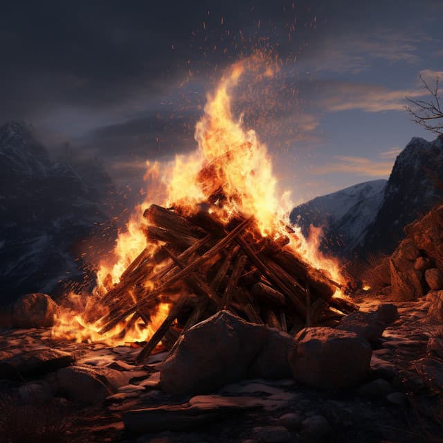 Yoga by the Fire: Calming Warmth - Retrosoft