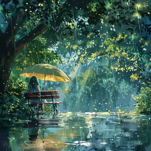 Calma Entre La Lluvia: Ondas Tonales Relajantes - Lista de reproducción para la cena