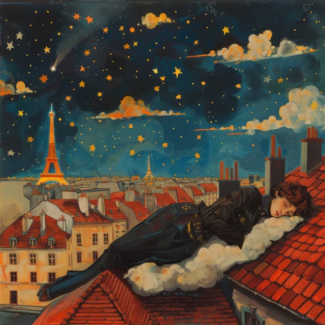 Songe Parisien : Repos Parmi les Nuages près de la Tour Eiffel - Ambiente