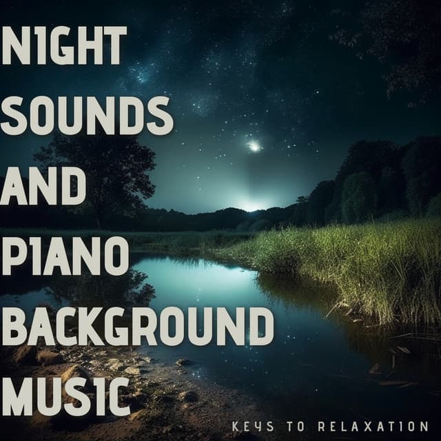 Night Sounds and Piano Background Music - Keys to Relaxation