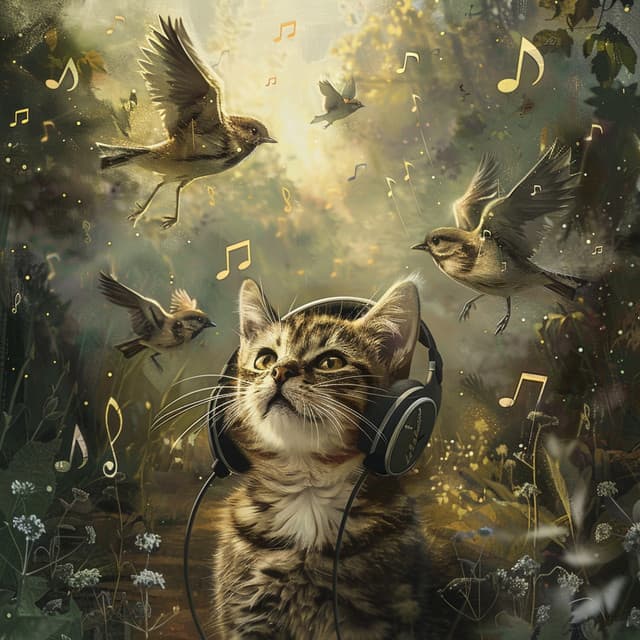 Binaural Birds for Cats: Feline Serenity Sounds - 92 88 Hz - The Bird Relaxer
