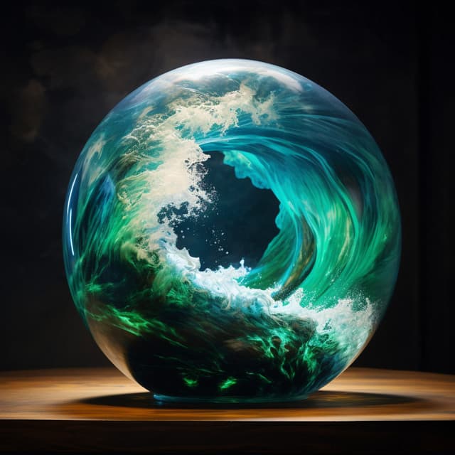 Music combined with Ocean: Oceanic Tranquility Waves - When Waves Cry