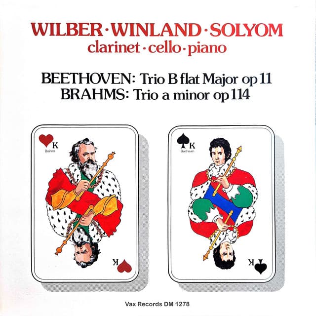 Beethoven: Trio No. 4 in B-Flat Major, Op. 11 ”Gassenhauer” - Brahms: Trio in A Minor, Op. 114 - Bob Wilber