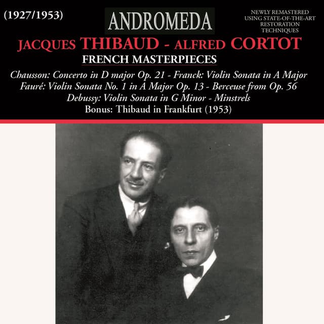 French Masterpieces - Jacques Thibaud
