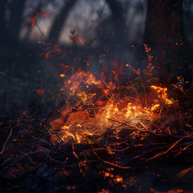 Warm Baby Nights: Fire Chill Ambiance - Gentle Music for Babies