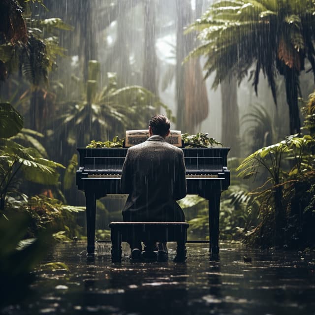 Escapada De Masaje Con Teclas De Piano Lluvioso - Cubiertas antipolvo para piano