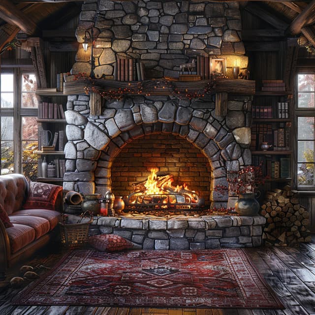 Hogar Sereno: Vibraciones Relajadas Con Sonidos De Fuego - Ronnie Relajación