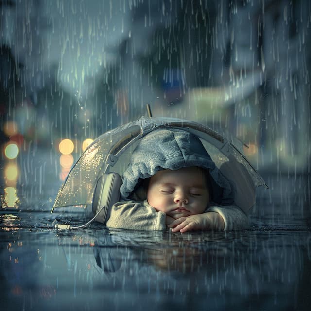 Rain Soothe: Binaural Baby Sleep Echoes - Fantasies Lullaby Music Paradise