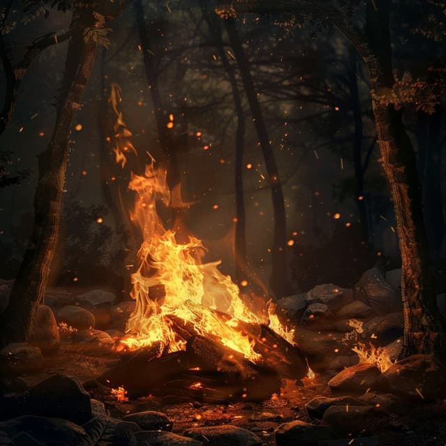 Ambient Fire and Chill: Soothing Warm Vibes - Drivotra