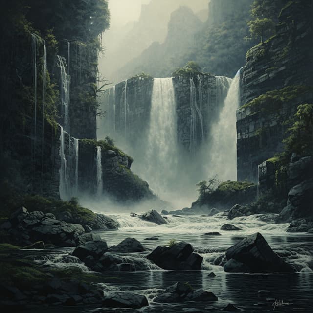 Armonía De La Cascada: Tonos En Cascada - Vibraciones de la Naturaleza