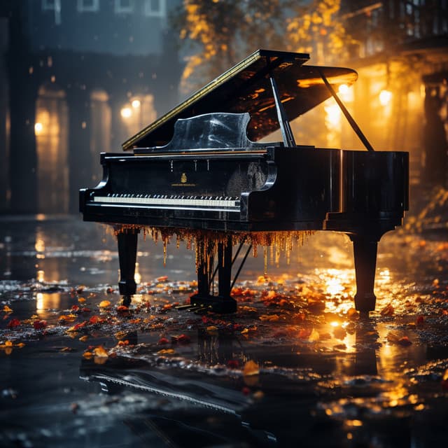 Relajación Revelada: Lluvia Y Felicidad En Armonía Con El Piano - Sonidos de lluvia y ruido de fondo