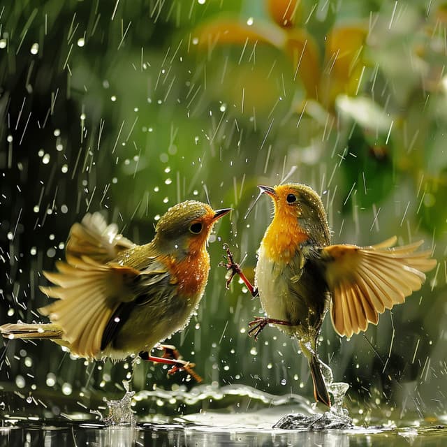 Soothing Binaural Rain with Nature and Birds Ambience - Mindful Measures