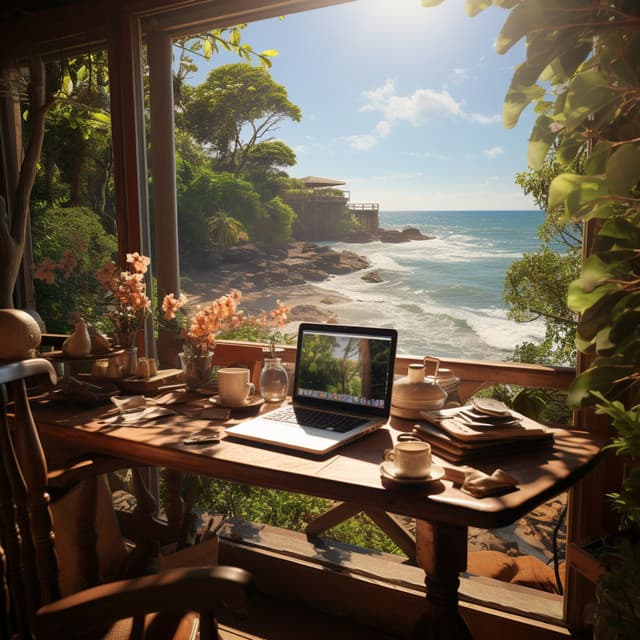 Ondas Musicales: Notas De Estudio En Las Ondas Del Océano - Música alegre de la mañana