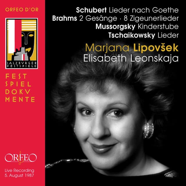Schubert, Brahms & Mussorgsky: Lieder - Marjana Lipovsek