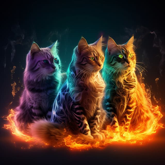 Fiery Nights with Pets: Solo's Peaceful Embrace - Snowstorm Blizzard