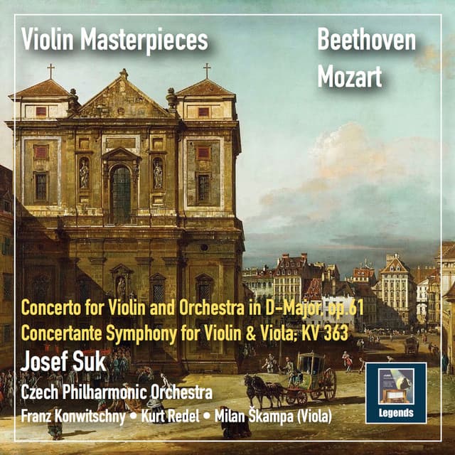Violin Masterpieces: Josef Suk Plays Beethoven & Mozart - Josef Suk