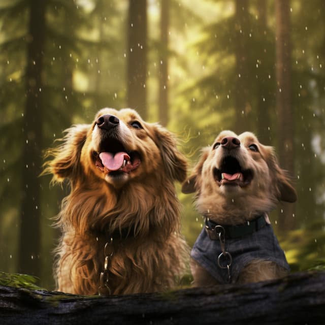 Calm Rain Dog Harmony: Music in the Rain - Clouds of Calm