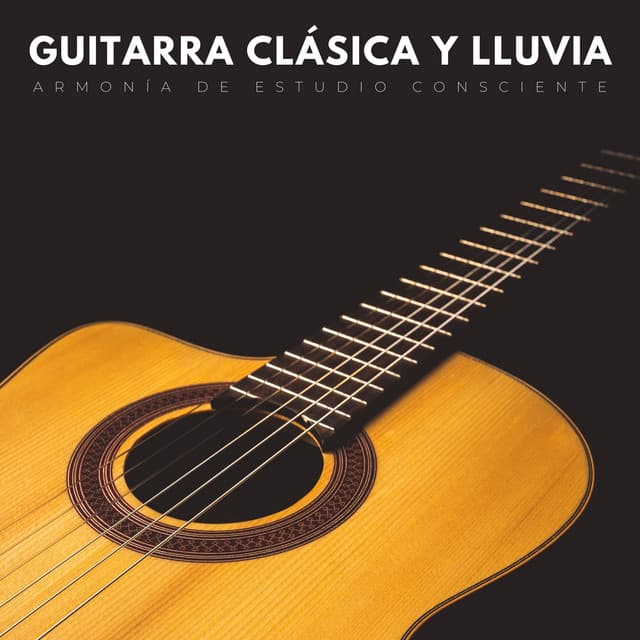 Guitarra Clásica Y Lluvia: Armonía De Estudio Consciente - Café universitario de jazz