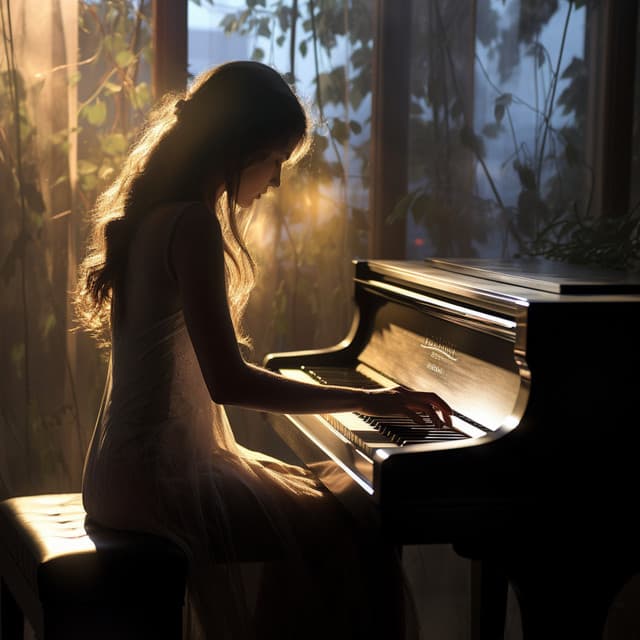 Resplandor De Piano: Sueños De Piano Calentados Por Una Luz Suave - Relajación Pianística