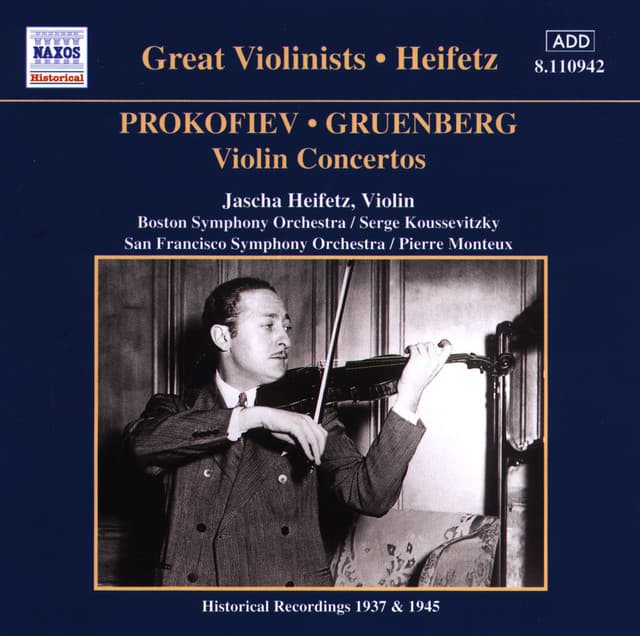 Prokofiev / Gruenberg: Violin Concertos - Jascha Heifetz