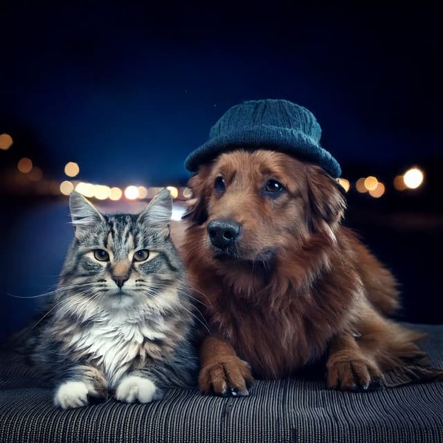 Harmonic Vibes for Pets' Evening Rest - Peaceful Pet Tracks