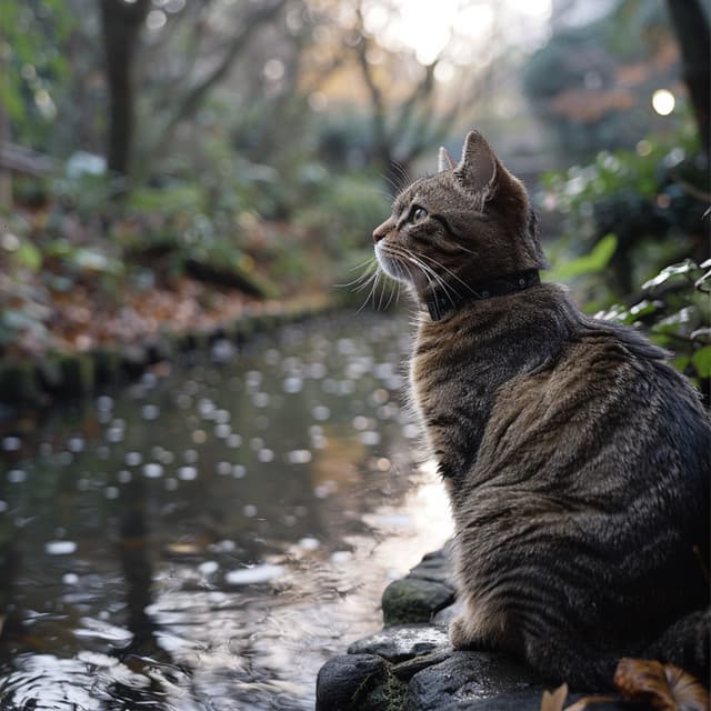 Río Tranquilo Para Gatos En Sonidos Ambientales Relajantes - Música de jazz para gatos