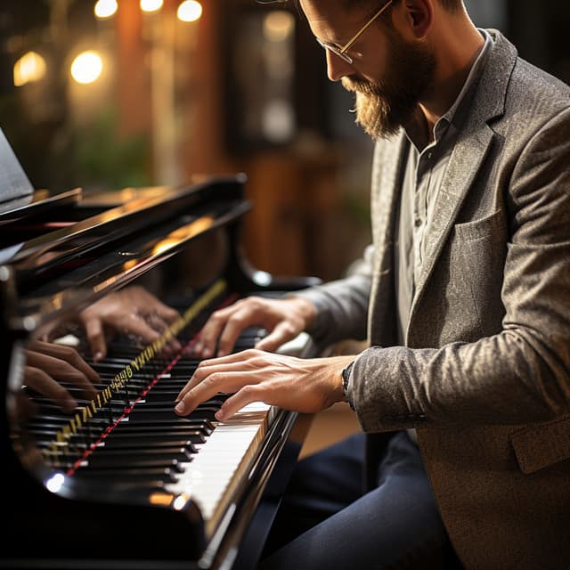 Armonía De Jazz y Piano: Diálogos Melódicos - Cafetería Jazz Piano Escalofriante