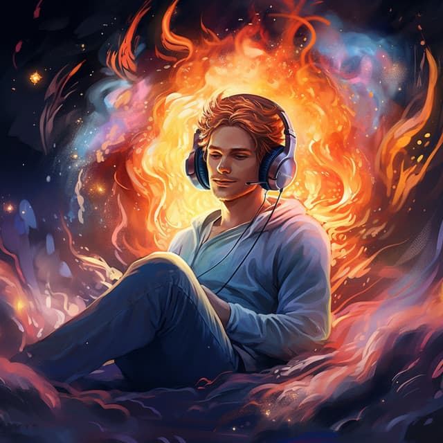 Binaural Serenity: Fire Relaxation Sounds - Alfachronic