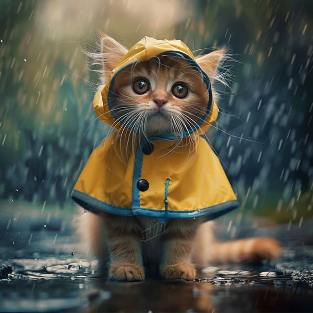 Suaves Bigotes En La Lluvia: Sonidos Relajantes Para Gatos - Música de jazz para gatos