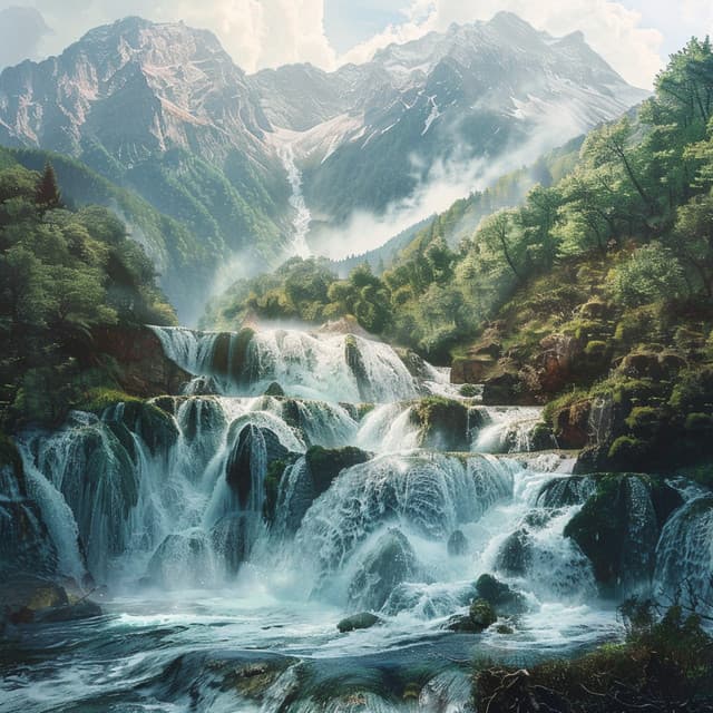 Meditación De Cascada Tranquila: Aguas Serenas Para La Concentración - Meditaciones con arpa