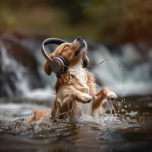 Water Bark: Dogs Playful Echoes - Music-to-Relax-Dogs